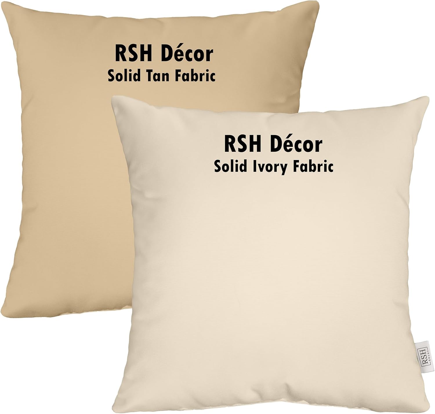 RSH Decor Juego de 3 cojines de mimbre copetudo para interiores y exteriores, 1 sofá biplaza y 2 en forma de U resistentes a la intemperie, elige