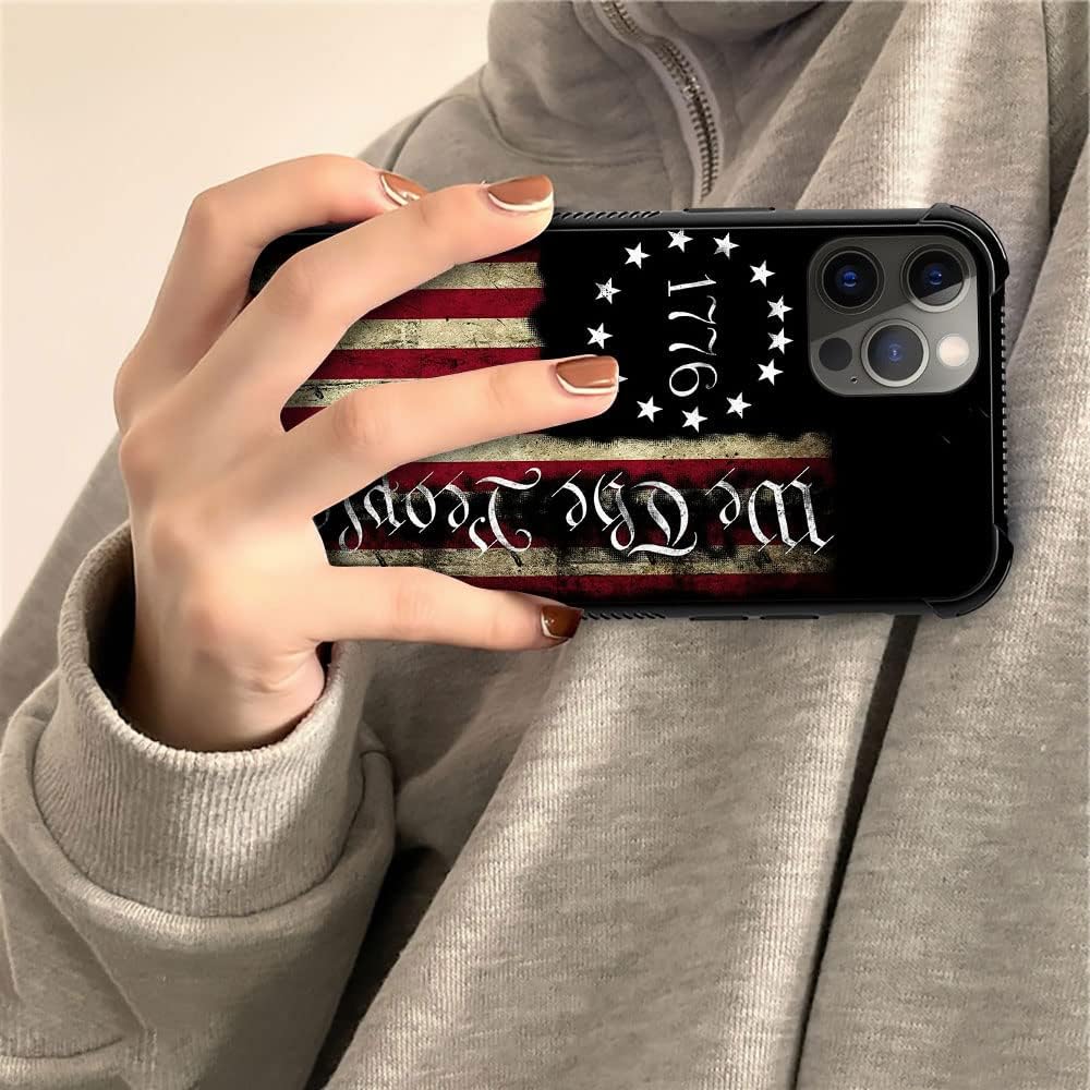 YiXinBB Compatible con iPhone 11 Pro Max, H 1776 We The People – Funda protectora de poliuretano termoplástico resistente a los arañazos y golpes,