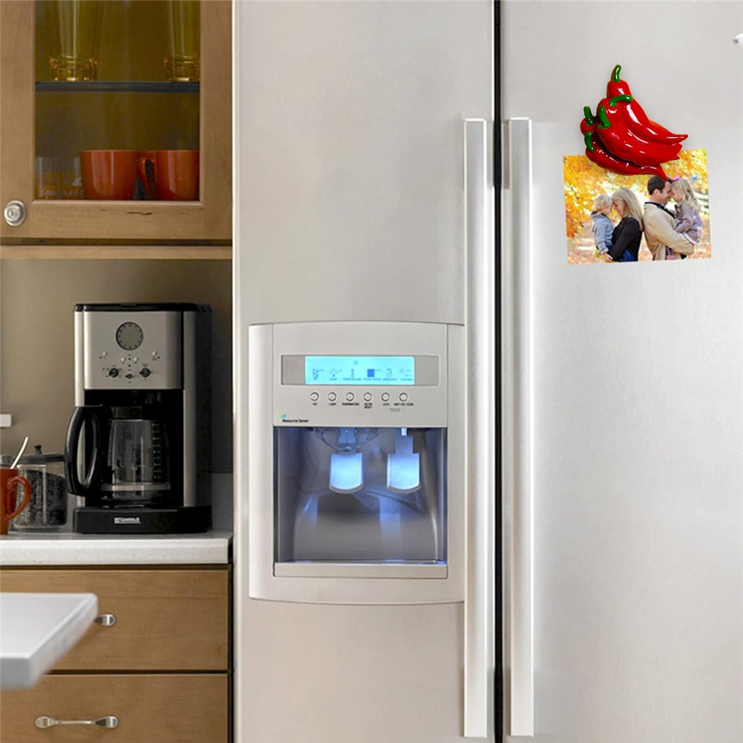 Imán para refrigerador de frutas y verduras, 1 juego de resina 3D para refrigerador, bonita decoración para el hogar, cocina, oficina, pizarra