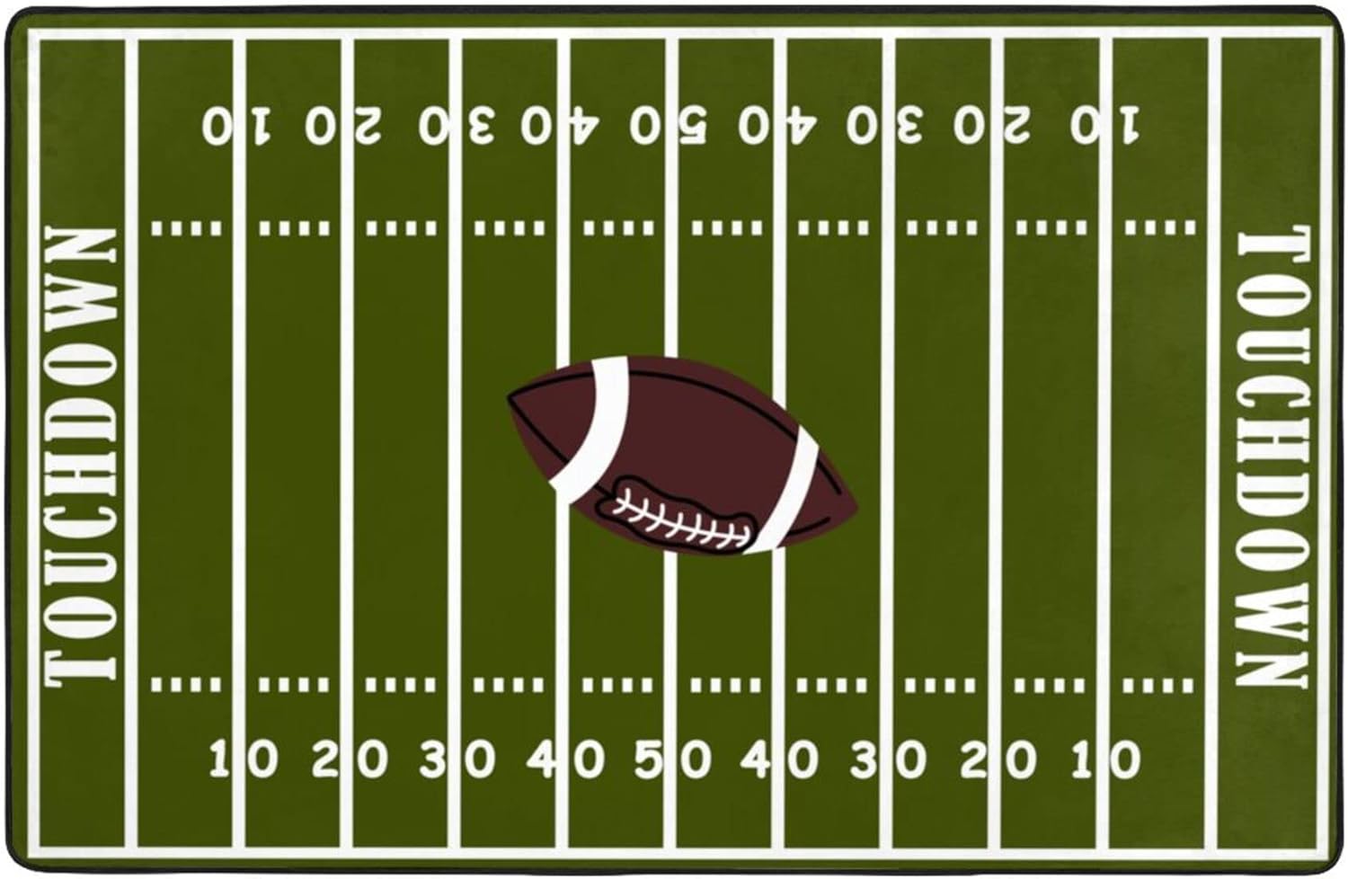 Alfombra deportiva estilo retro, para campo de fútbol americano y rugby, antideslizante, para sala de estar, comedor, dormitorio, decoración de 20 x