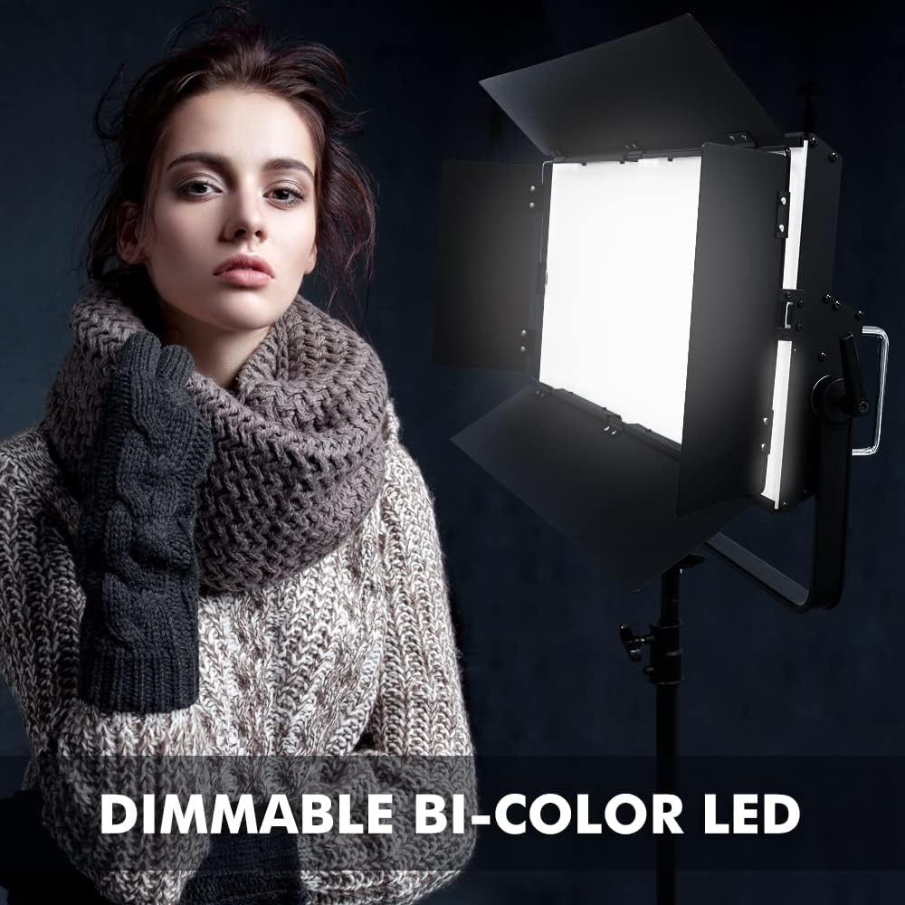 GL-3000C 300W RGB LED Luz de video con aplicación y control remoto, 1% de atenuación mínima precisa360 RGBCRI 97+TLCI 98+2800K-9900K14 efectos