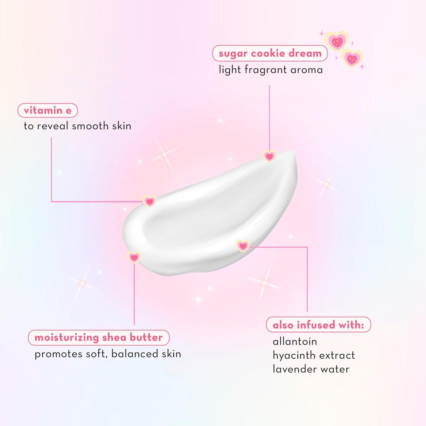 The Creme Shop – Crema de manos de manteca de karité enriquecida con vitamina E, hidratante de rápida absorción y no grasa para piel seca y opaca.