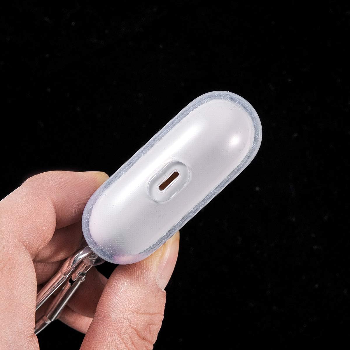 Funda transparente para AirPod Prollavero de dinosaurio, pareja y amante de los enamorados, funda transparente para auriculares, suave, antipolvo,