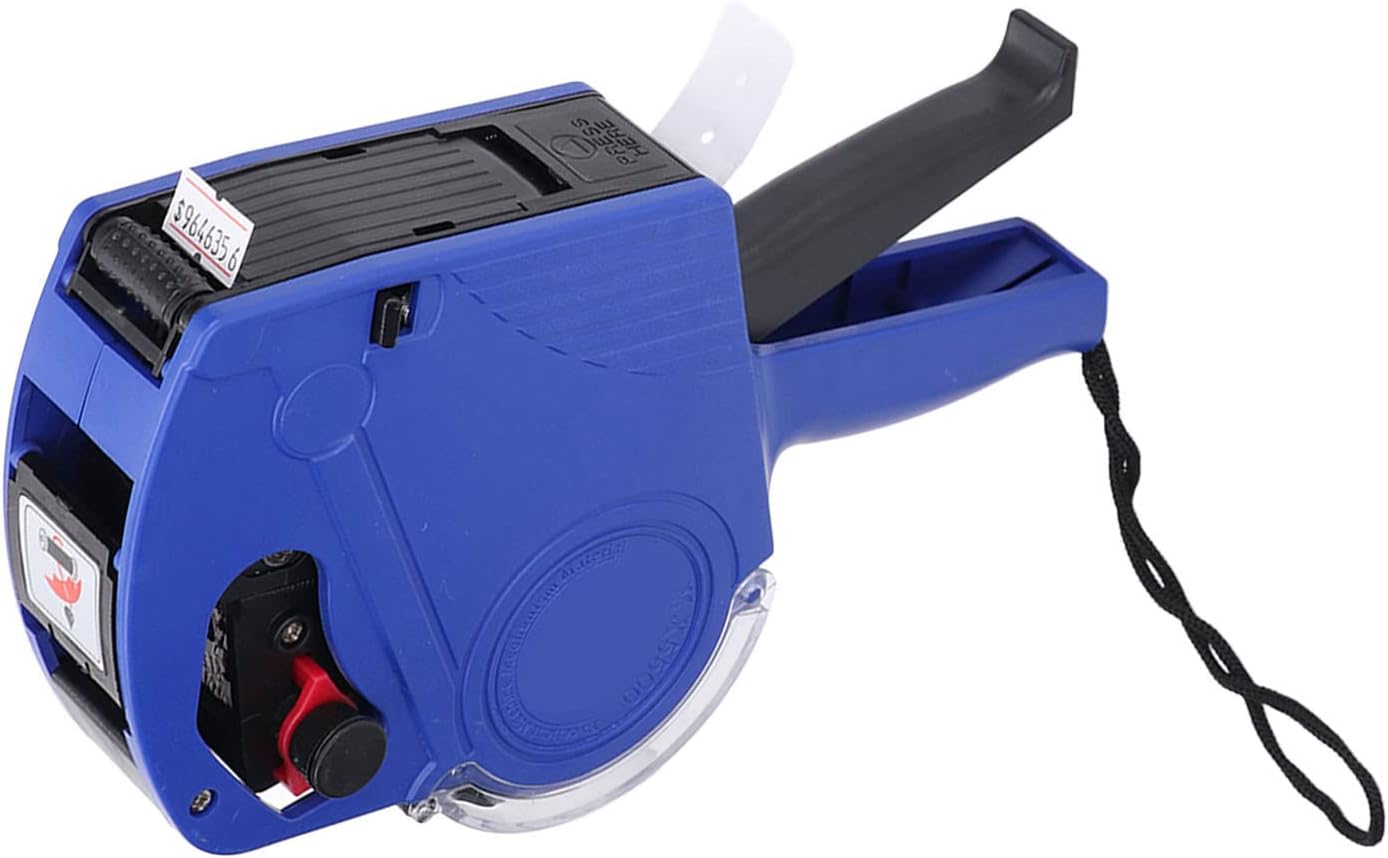 FTVOGUE Máquina de etiquetado de precios, máquina de etiquetado manual Pistola de etiqueta de precio de 8 dígitos con cartucho, herramienta portátil