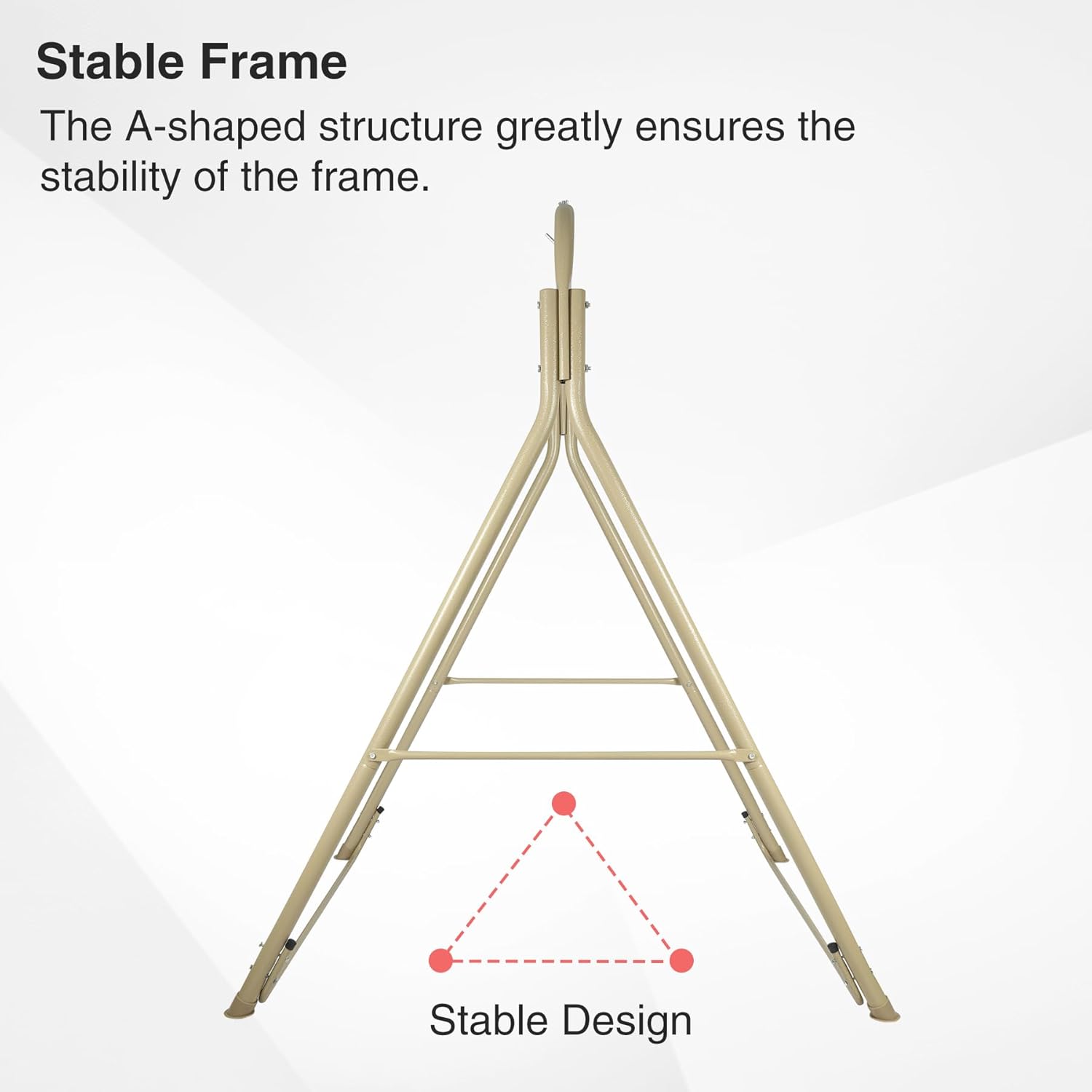 RedSwing Silla hamaca con soporte, silla colgante portátil para adultos, marco de hamaca de acero resistente con columpio colgante para interiores y