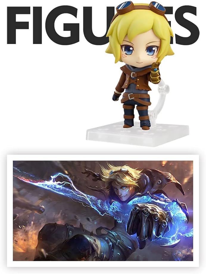 Figura de Ezreal de League of Legends, delicada y bonita estatua para regalo de mercancía de League of Legends, viene con caja original y tarjeta de