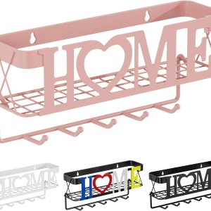 Soporte para llaves de pared, soporte adhesivo para llaves con 5 ganchos para llaves, 11.02 pulgadas de largo x 2.75 pulgadas de ancho x 4.92 Soporte para llaves de pared, soporte adhesivo para llaves con 5 ganchos para llaves, 11.02 pulgadas de largo x 2.75 pulgadas de ancho x 4.92
