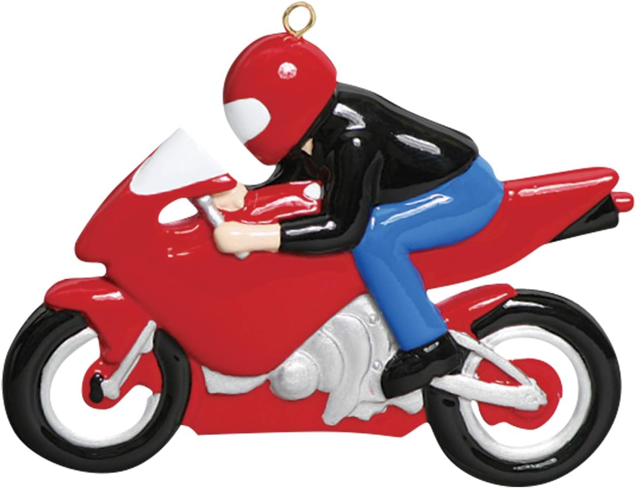 Adornos personalizados de motocicleta para árbol de Navidad, adorno de carreras de pista de tierra, adorno de corredor, adornos de Navidad de