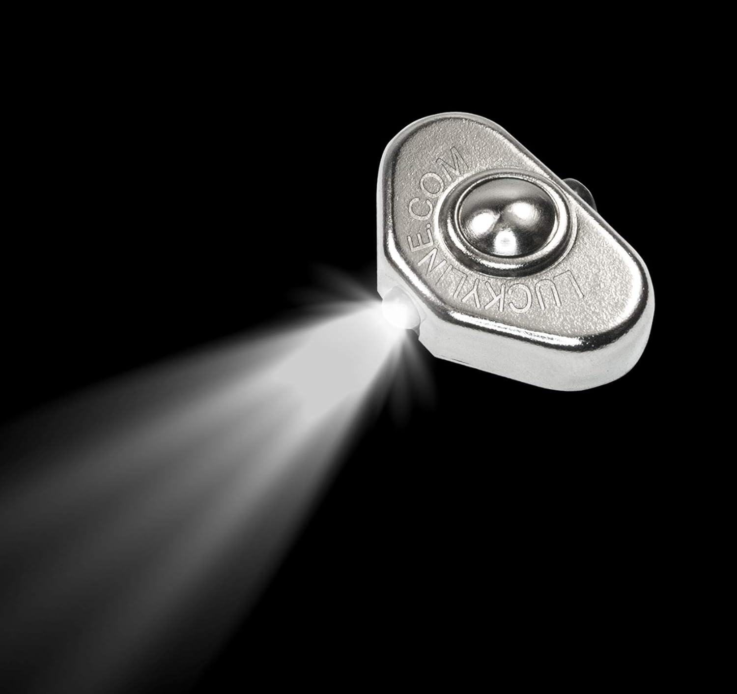 Lucky Line Luz LED para el pulgar más pequeña para llaves, destornilladores, cinta métrica, gabinetes, correas para mascotas y más (90701), plata