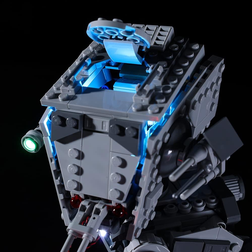 Kyglaring Kit de iluminación LED solo juego de luces diseñado para Lego Star Wars Hoth at-ST 75322 Model Building Set, sin juego de Lego (versión