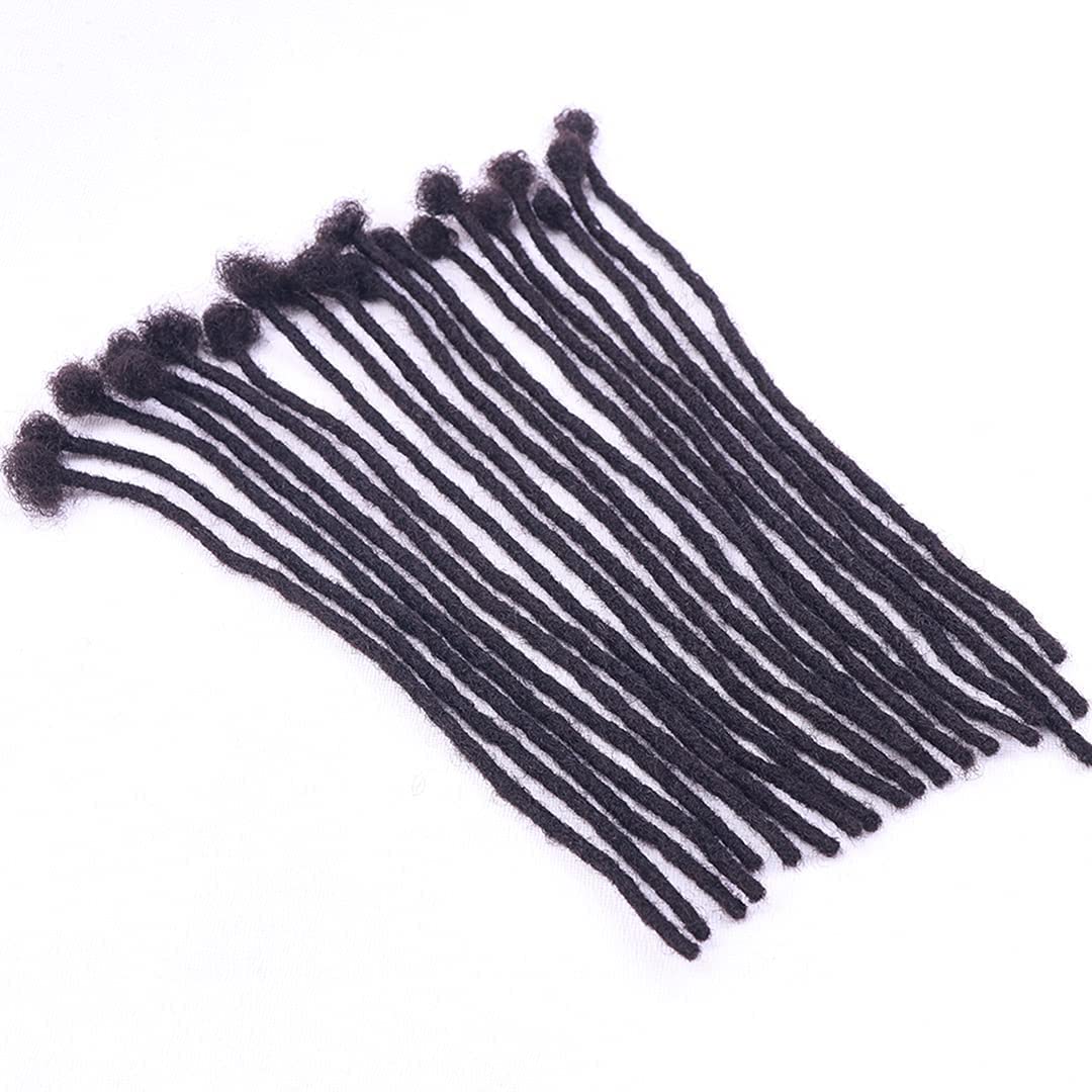 Halythaway Extensiones de cabello humano 100 % real, de 8 pulgadas, 60 hebras de 0.2 in de grosor, para hombres y mujeres, extensiones permanentes