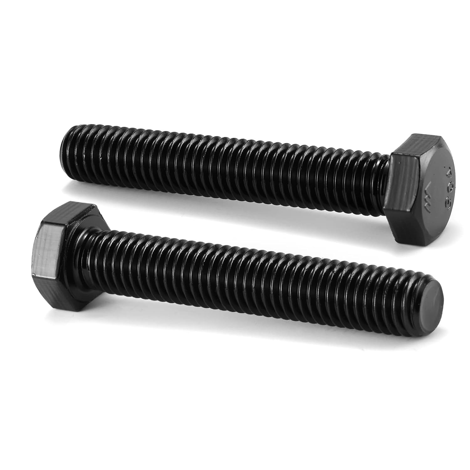 Tornillo de cabeza hexagonal de 38-16 x 3 pulgadas, 20 piezas de acero inoxidable 18-8 (304), totalmente roscado, óxido negro por SG TZH