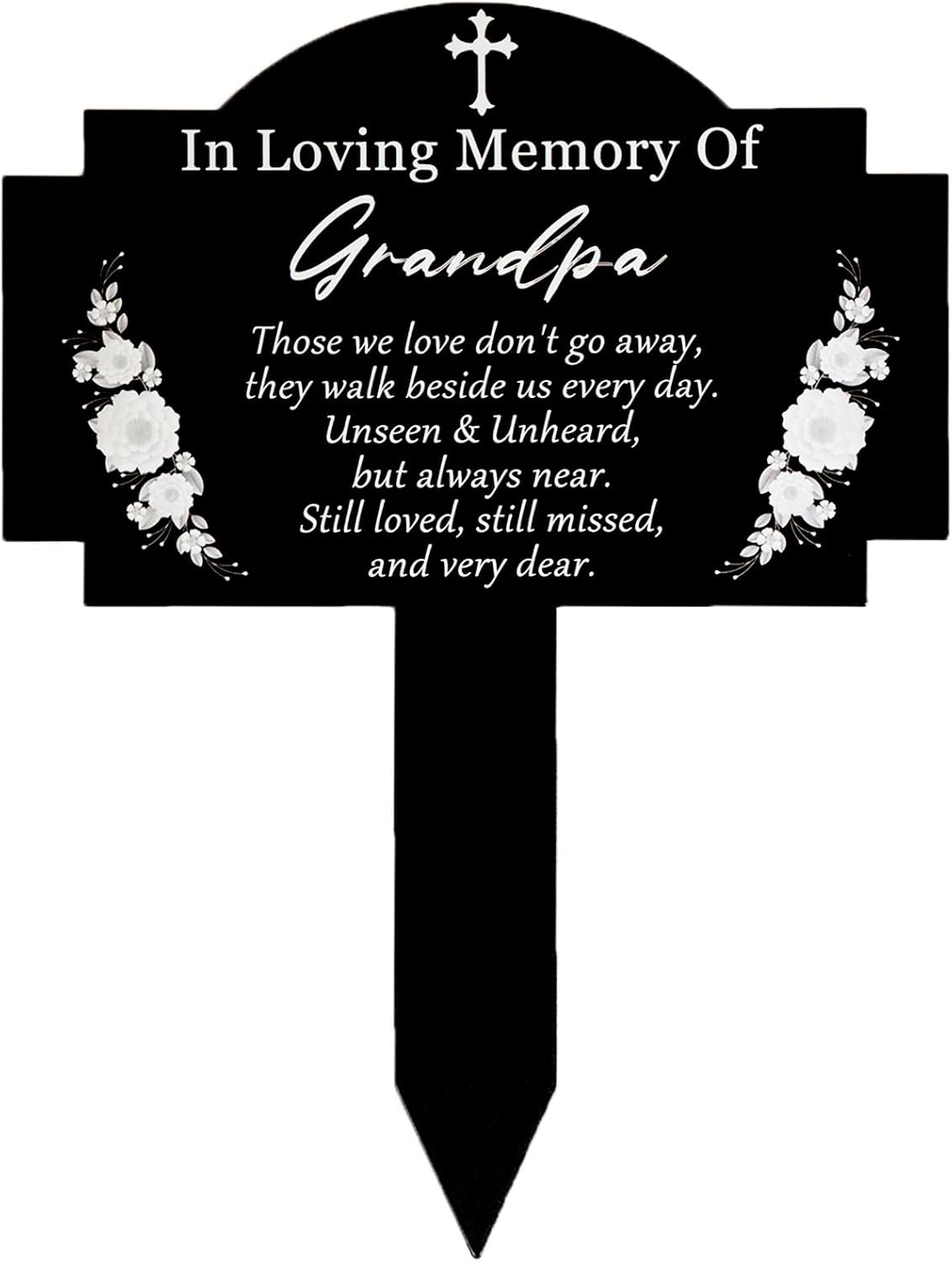 Marcadores de tumba, estacas conmemorativas, decoraciones de tumbas para cementerio, impermeable, placa de cementerio, estaca de condolencia, estaca