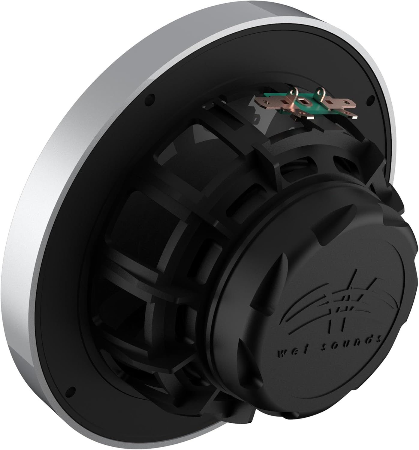 Wet Sounds WS-MC-2 – Radio marina con 2 pares de sonidos húmedos, repuesto OEM 65ic-S Serie XS-Cono plateado de 6.5 pulgadas, par de altavoces
