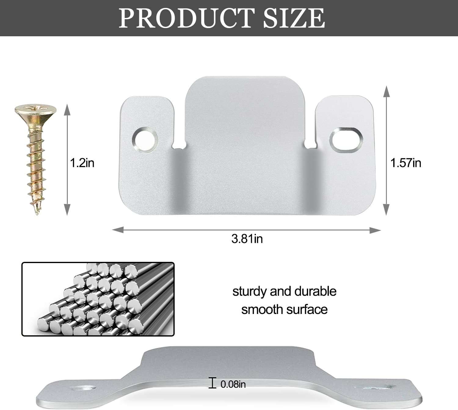 4 piezas de conectores seccionales de sofá de metal, conectores de sofá, conector de muebles entrelazados con 10 tornillos