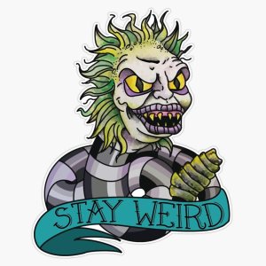 Beetlejuice – Adhesivo adhesivo impermeable para parachoques de 5 pulgadas Beetlejuice – Adhesivo adhesivo impermeable para parachoques de 5 pulgadas