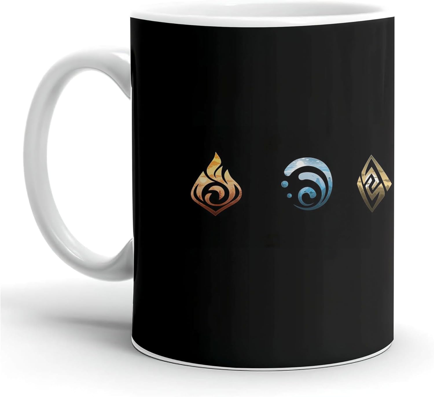 Genshin Gifts – Taza de café de cerámica blanca de impacto de 11 oz 15 onzas, collage clásico taza para té, café, café con leche o chocolate