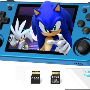 RG353M – Consola de juegos portátil integrada con tarjeta 64G 4452 juegos, carcasa de aleación de aluminio y pantalla IPS multitáctil de 3.5 RG353M – Consola de juegos portátil integrada con tarjeta 64G 4452 juegos, carcasa de aleación de aluminio y pantalla IPS multitáctil de 3.5