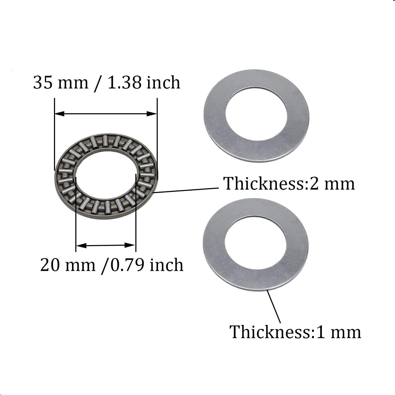 DEEG Piezas de repuesto para cortacésped de montar a caballo Kit de rodamiento de rueda delantera compatible John Deere M123811 AM127304 M143338