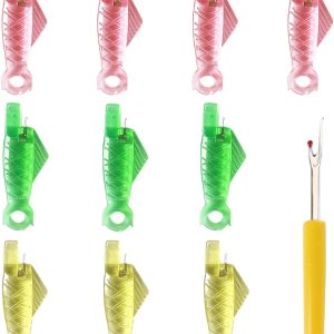 Enhebrador de agujas para máquina de coser, insertador de aguja tipo pez grande para agujas de ojos pequeños, enhebradores simples automáticos de Enhebrador de agujas para máquina de coser, insertador de aguja tipo pez grande para agujas de ojos pequeños, enhebradores simples automáticos de