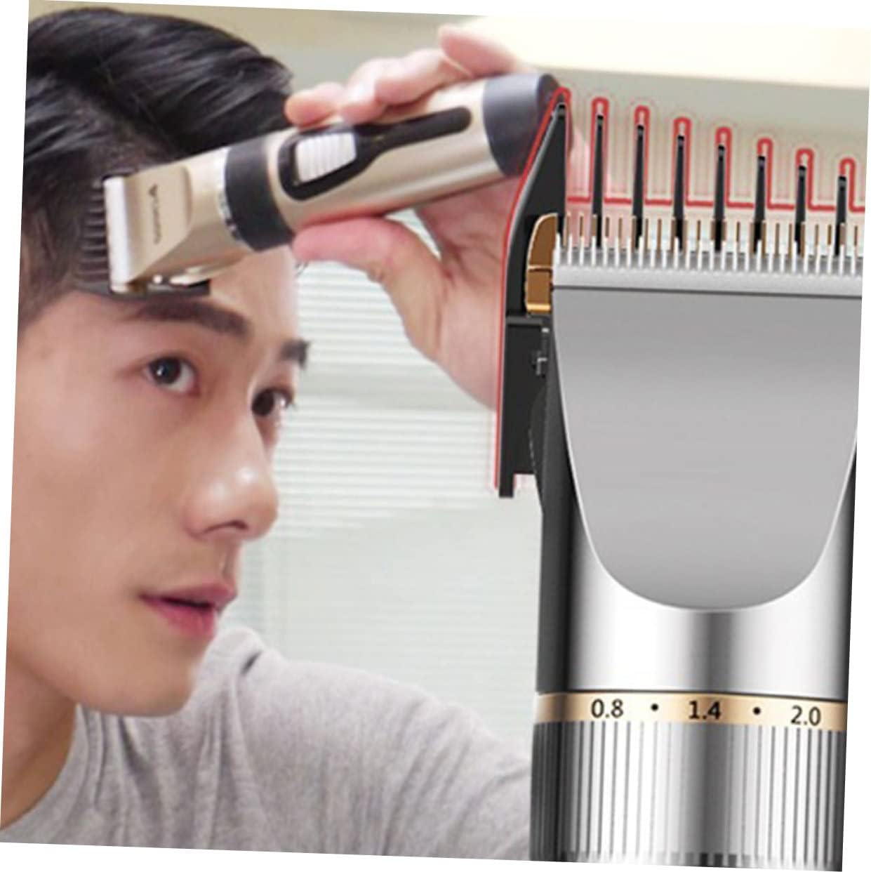 Beavorty 1 máquina de afeitar recargable para hombres, cortadora de pelo inalámbrica, recortadora inalámbrica para hombres, afeitadora de pelo de