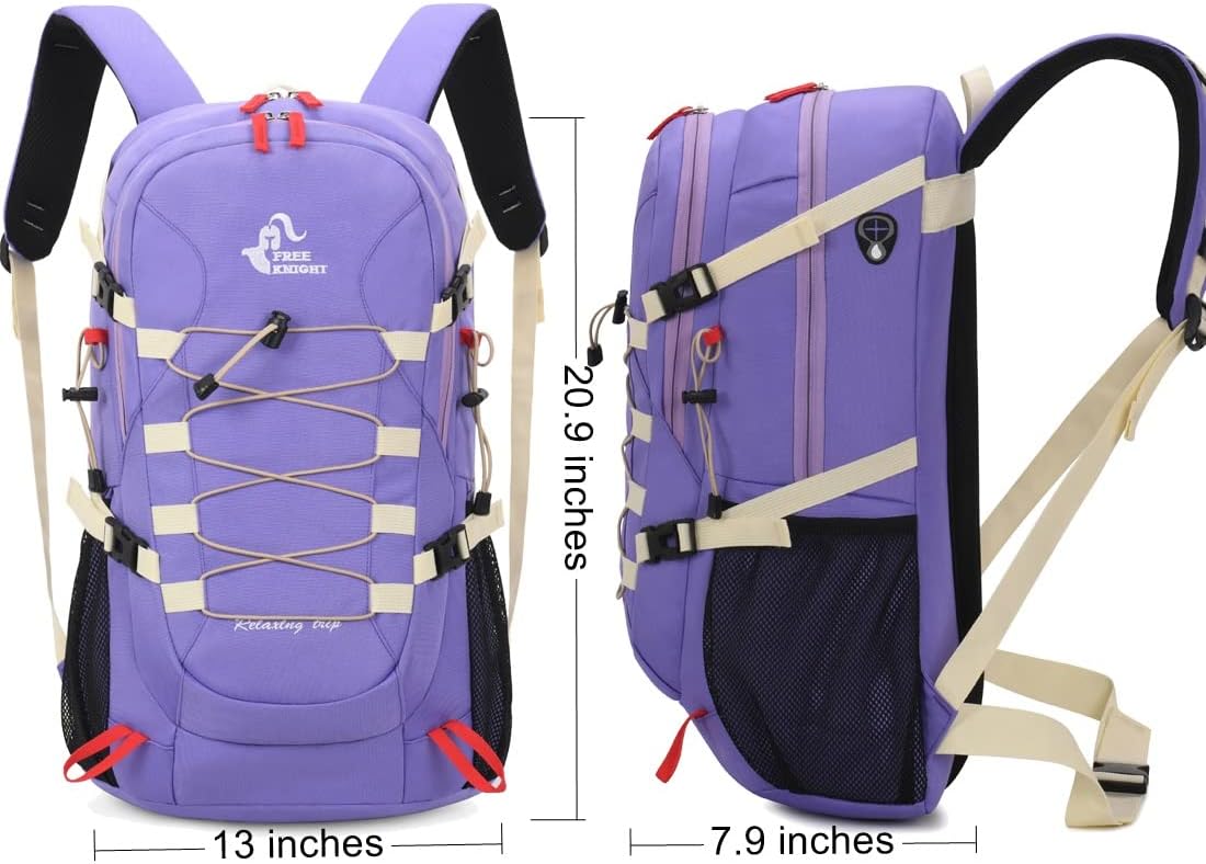 Bseash Mochila de senderismo impermeable de 40L con cubierta de lluvia, bolsa de viaje deportiva al aire libre Daypack para acampar, escalada,