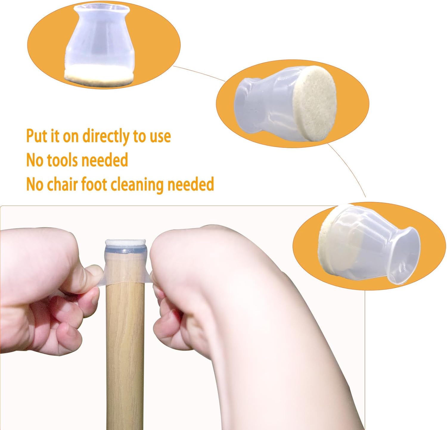 Protectores de suelo de silicona pequeños para patas de silla, para patas de silla de 0.8 a 1.3 pulgadas, tapas de patas de silla, fundas para patas