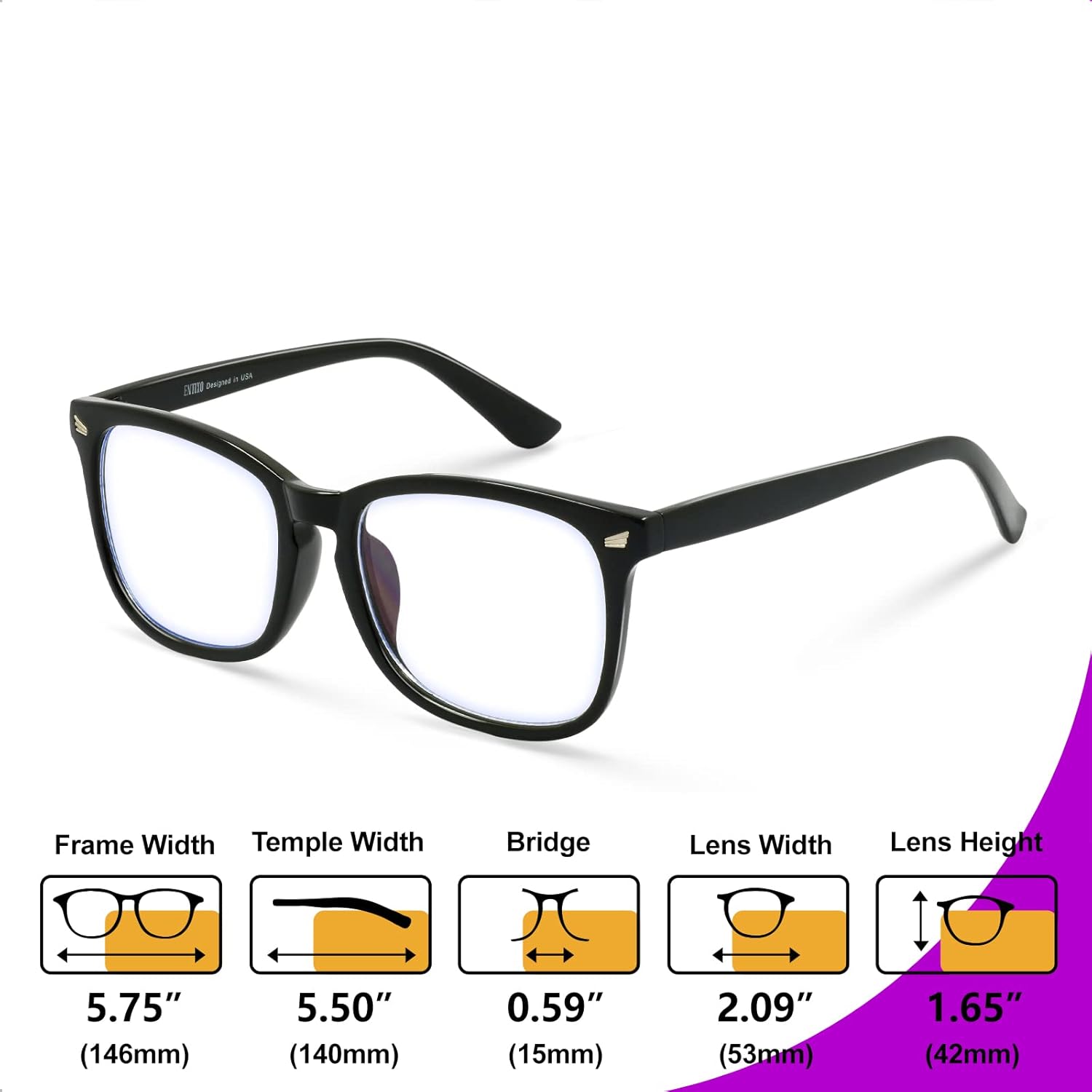 VISOONE Montana, gafas de bloqueo de luz azul cuadradas con antideslumbramiento para videojuegos, mujeres y hombres