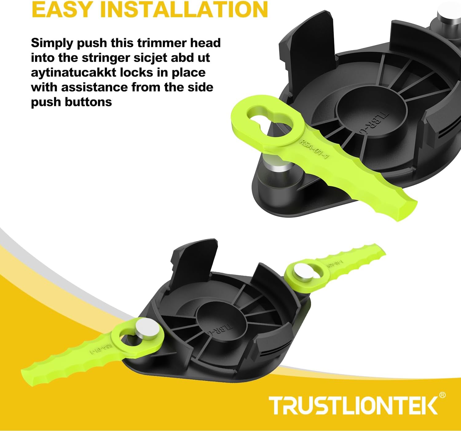 Cabezal de cuchilla para malezas, compatible con desbrozadoras Ryobi de 18 voltios, 24 voltios y 40 voltios, puede reemplazar el cabezal de