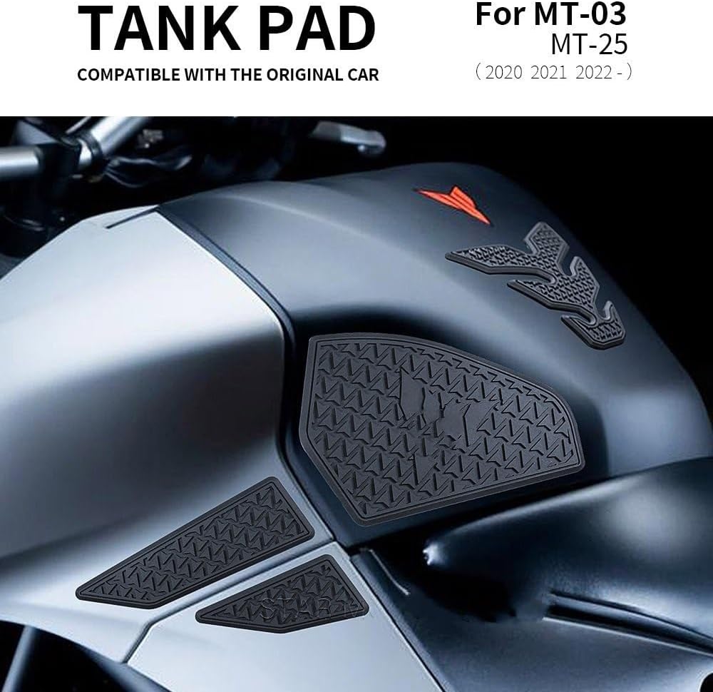 Fuel Tank Sticker Decal for Y&AMAHA MT-03 MT-25 MT25 2020 2021 2022 Motorcycle Side Fuel Tank Pads Protector Stickers Decal Gas Knee Grip Traction