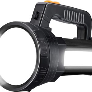 Linterna LED superbrillante de mano recargable 9600 mAh 6000 lúmenes, luz de punto de larga duración, linterna táctica CREE, impermeable, 6 modos de Linterna LED superbrillante de mano recargable 9600 mAh 6000 lúmenes, luz de punto de larga duración, linterna táctica CREE, impermeable, 6 modos de