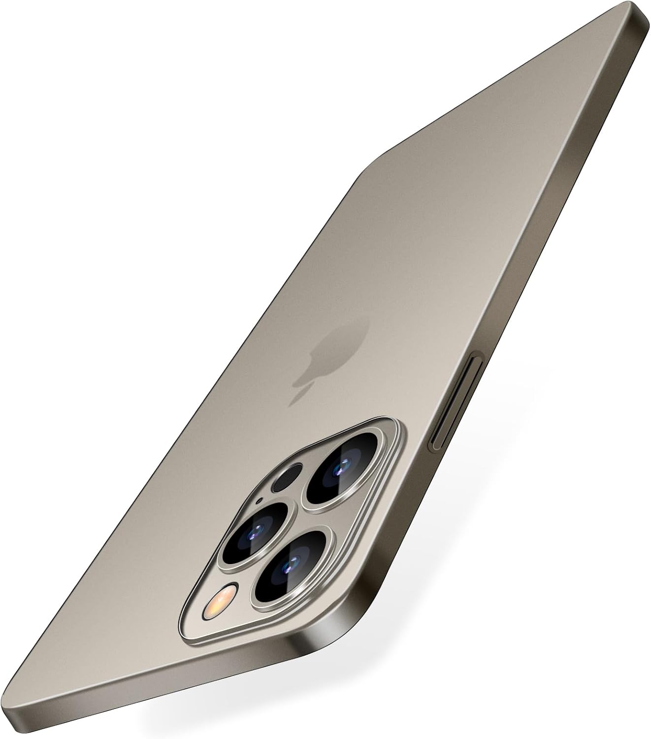 Dataroad – Funda delgada para iPhone 15 Pro Max, 0.008 in, papel fino, funda ligera translúcida con acabado mate, protección trasera de