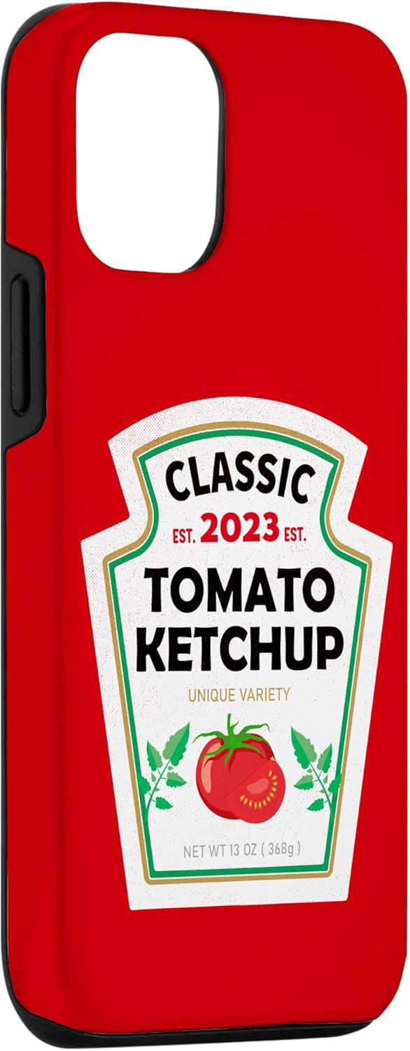 iPhone 13 Red Ketchup DIY Costume Matching Couples Groups Halloween Case