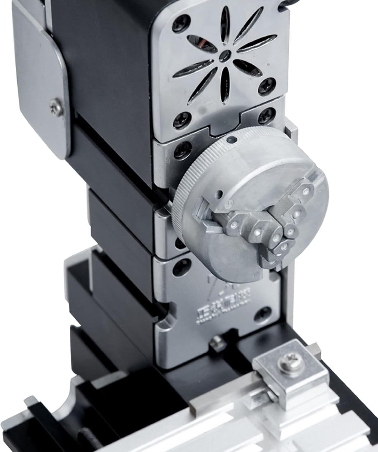 Alta potencia 60 W potente mini metal DIY 4 ejes Torno giratorio Tornos Máquinas herramientas con base 12000 rpm para madera metales blandos