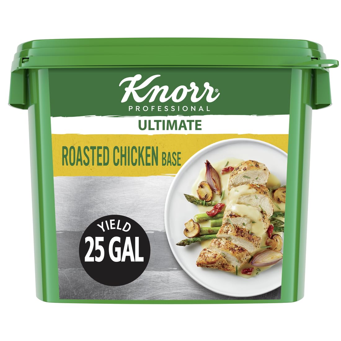 Knorr Professional Ultimate – Base de pasta de pollo sin gluten, sin sabores ni conservantes artificiales, sin MSG añadido, colores de fuentes