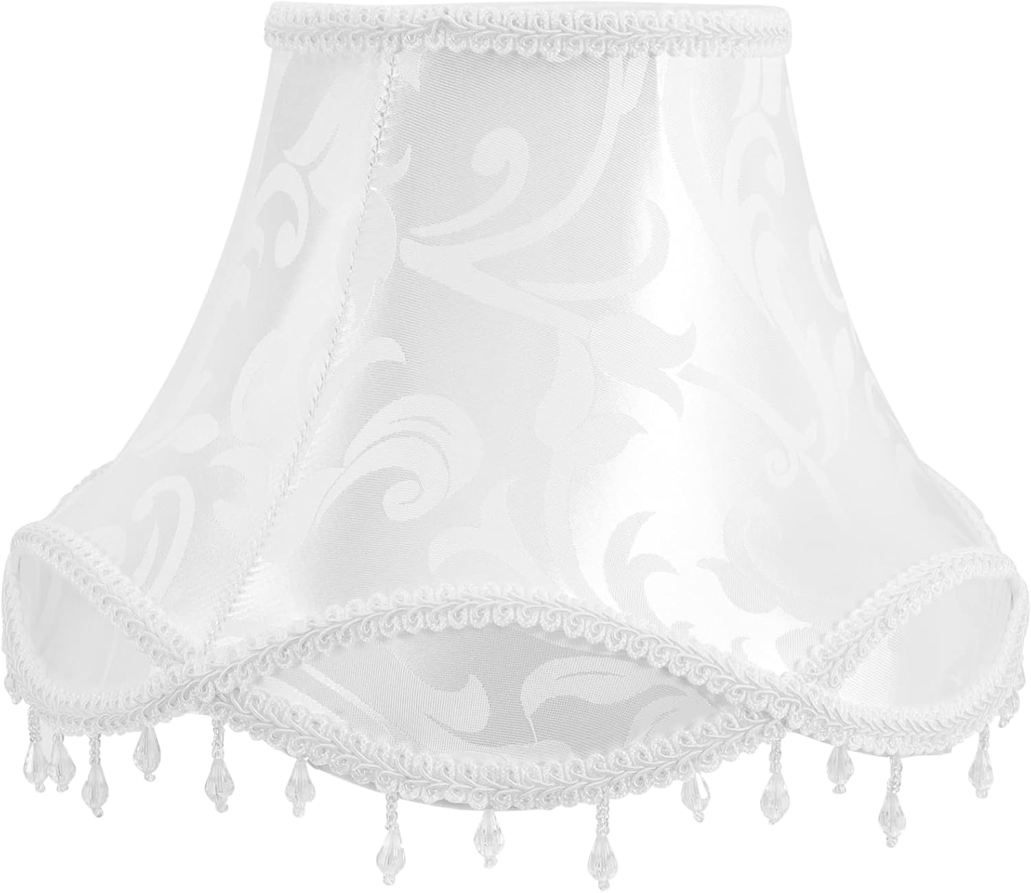 DOITOOL Pantalla europea de lino para lámpara de cúpula bombilla victoriana pantalla de lámpara pantallas clip en bombilla cubierta de lámpara para
