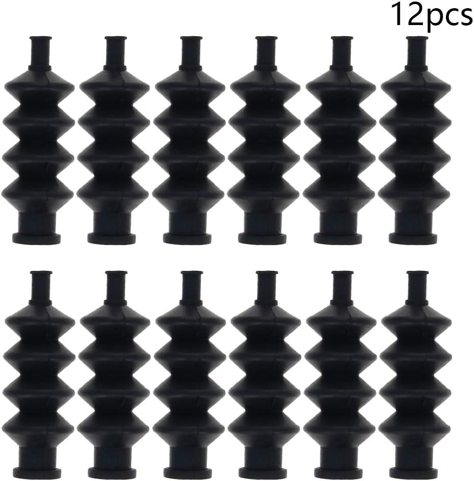 Fielect 12pcs impermeable varilla de empuje sello de goma fuelle 1.654 in para barco RC