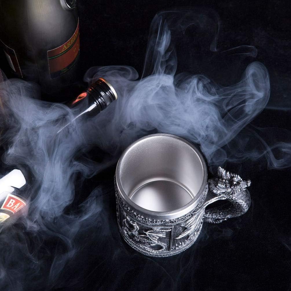 Taza medieval GOT Dragon DD Game of Thrones Merchandise Beer Steins Viking Tankard Taza de café de acero inoxidable para coleccionista de dragones - Imagen 6