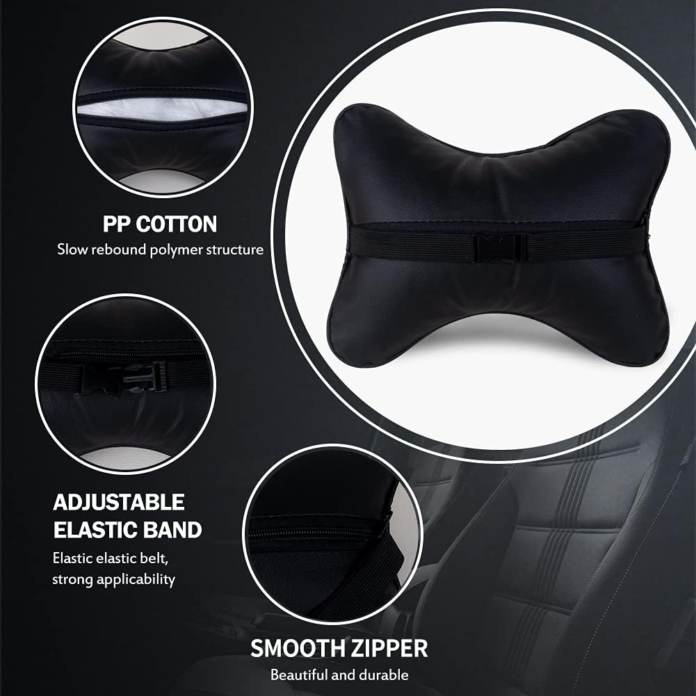 eing Almohada para el cuello del automóvil, transpirable, cojín de descanso para la cabeza y el cuello, con cristales brillantes, para relajarse,