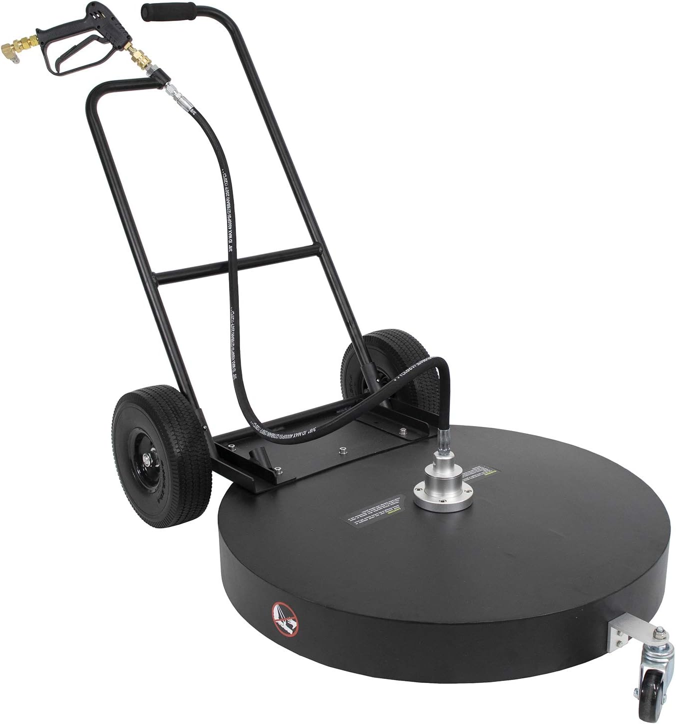 Limpiador de superficie plana de aluminio de 30 “para lavadora a presión de agua fría caliente 4000 PSI 10.5 GPM con ruedas