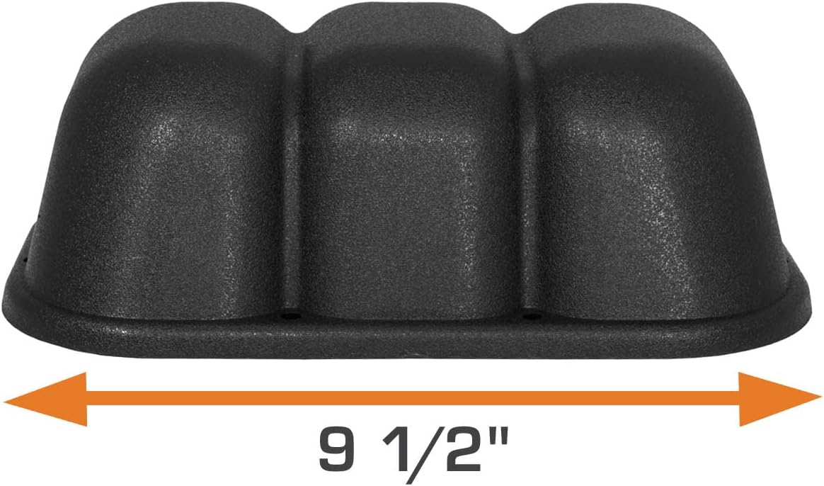 GlowShift Consola universal negra de triple calibre para salpicadero, se adapta a cualquier marcamodelo, plástico ABS, se monta (3) medidores de