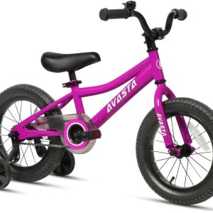 AVASTA Bilbo – Bicicleta infantil de 14, 18, 20 pulgadas, para niños de 3 a 10 años, con soporte y doble freno de mano, asiento ajustable, varios AVASTA Bilbo – Bicicleta infantil de 14, 18, 20 pulgadas, para niños de 3 a 10 años, con soporte y doble freno de mano, asiento ajustable, varios
