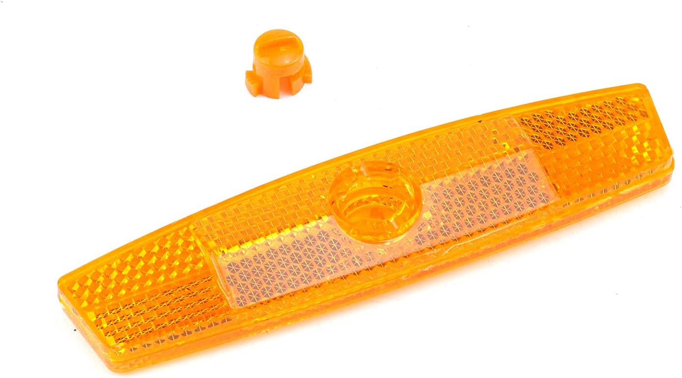 2 radios reflectantes de advertencia para ciclismo MTB, bicicleta de montaña, accesorios de bicicleta de carretera (4.5 pulgadas, amarillo)