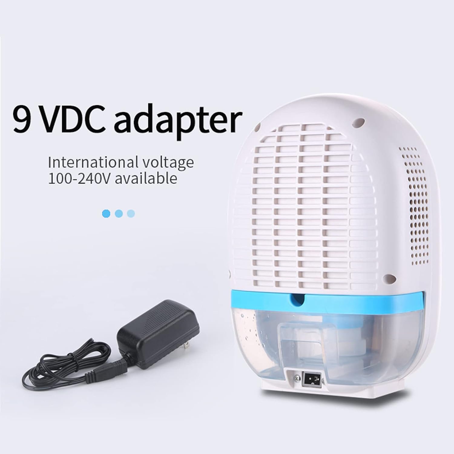 Deshumidificador portátil de 22 W de 215 pies cuadrados, mini deshumidificador remoto blanco con tanque de agua de 16.9 fl oz y pantalla LCD,
