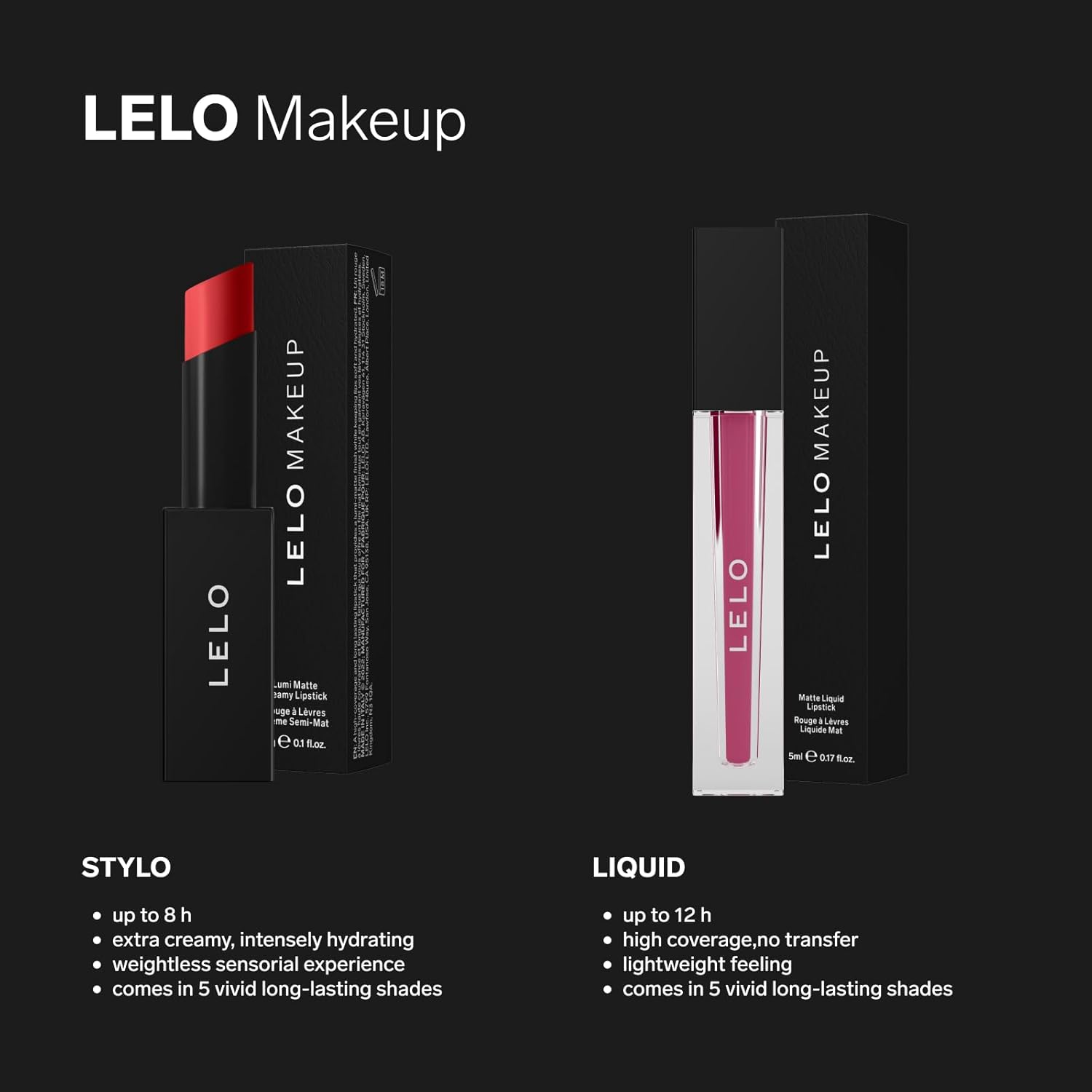 LELO MAKEUP – STYLO – Lápiz labial mate extra cremoso para mujer, lápiz labial de larga duración, pintalabios – 03 REBEL