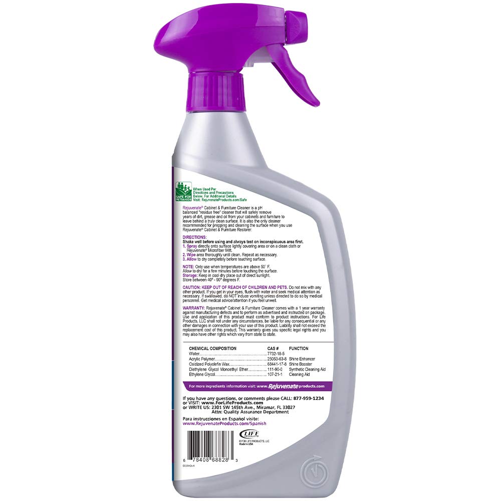 Rejuvenate Restaurador de color para exteriores (16 onzas) limpiador de gabinetes y muebles (24 onzas)