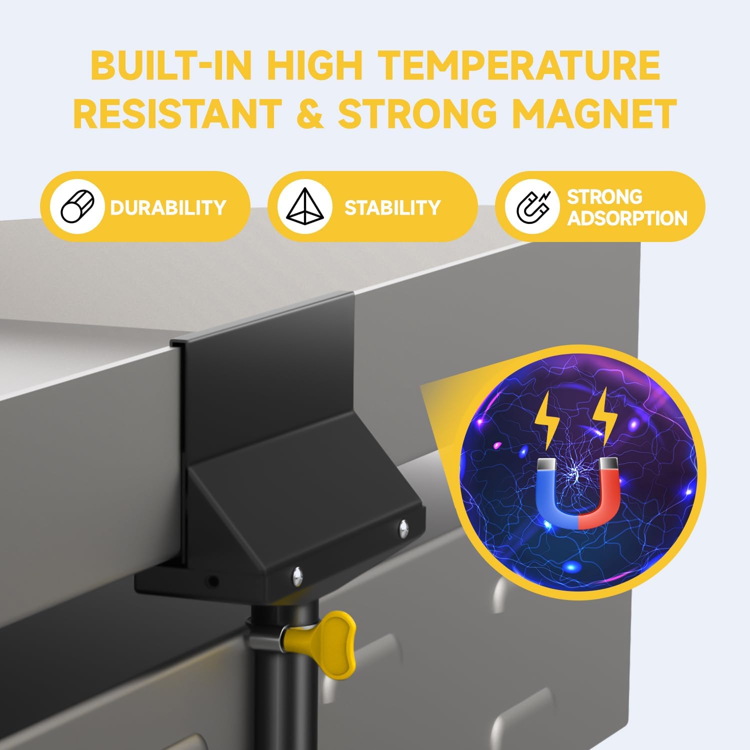 Actualización del receptor de grasa Blackstone embudo de drenaje de grasa trasero con puerta de grasa integrada, accesorios innovadores, gran