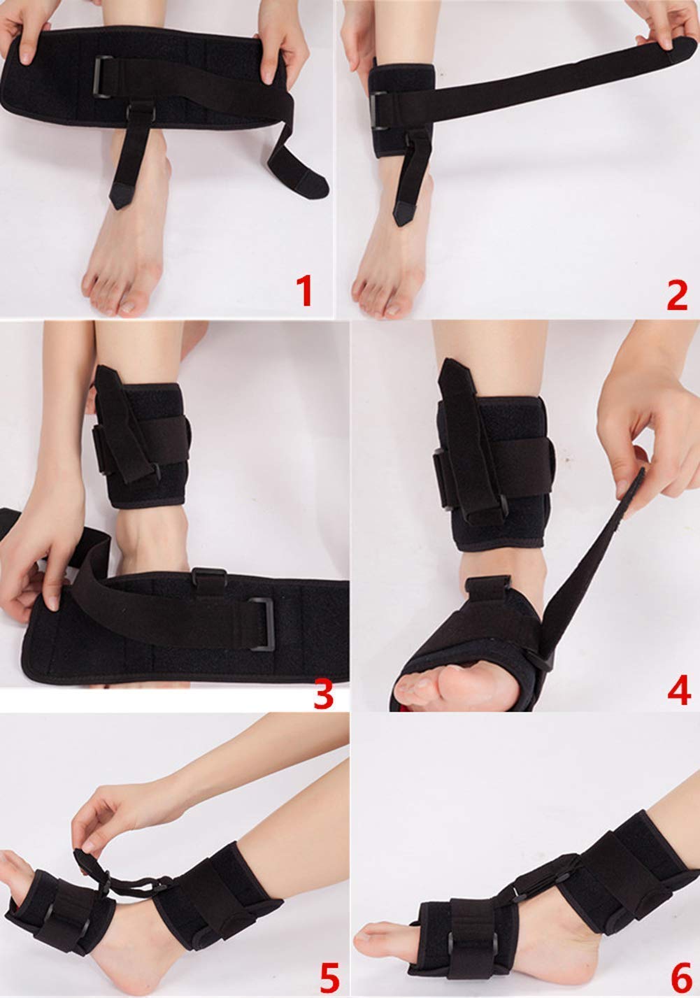 Soft AFO – Soporte para pie unisex para adultos, mejora la marcha al caminar, soporte de tobillo para ortesis de pie, alivio del dolor para tendón
