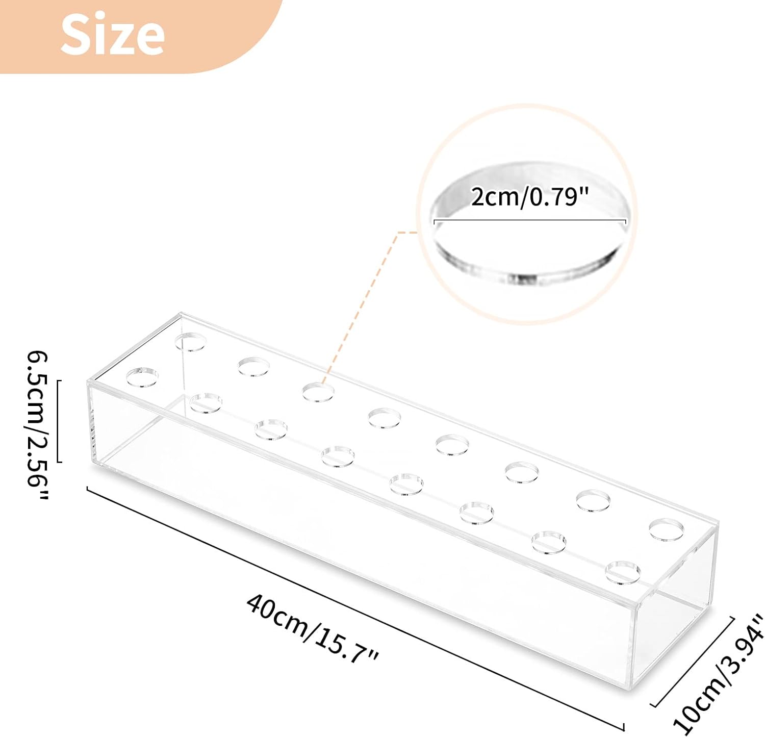 NUPTIO Centros de mesa de boda florales para mesas, 2 piezas de 15.7 pulgadas de largo, jarrones rectangulares transparentes para flores, caja