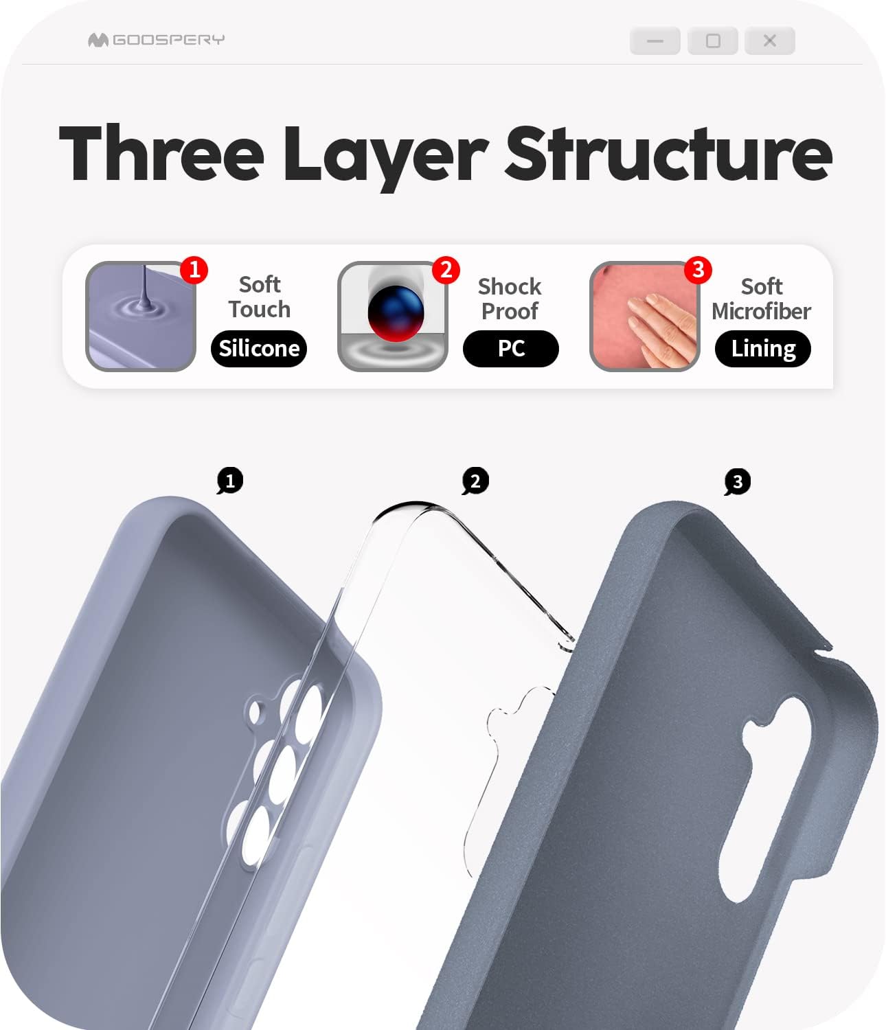 GOOSPERY Funda de silicona líquida diseñada para Galaxy A34 5G, suave al tacto, protección de cuerpo completo, a prueba de golpes, con forro de
